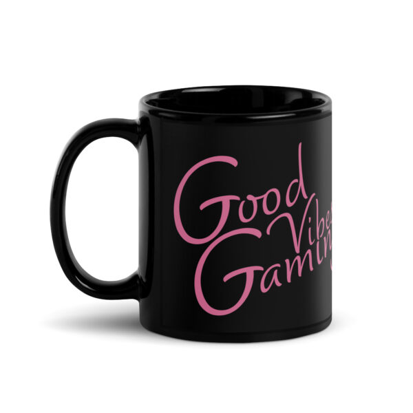 Realm of Roxy Black Glossy Mug - Pink - Image 2