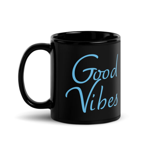 Good Vibes Realm of Roxy Black Glossy Mug - Blue - Image 2