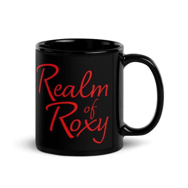 Realm of Roxy Black Glossy Mug - Red