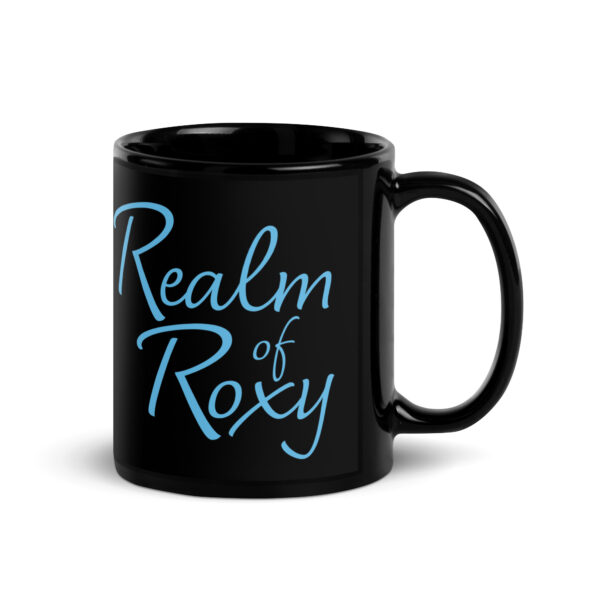 Good Vibes Realm of Roxy Black Glossy Mug - Blue