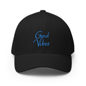 Good Vibes Structured Twill Cap - Blue